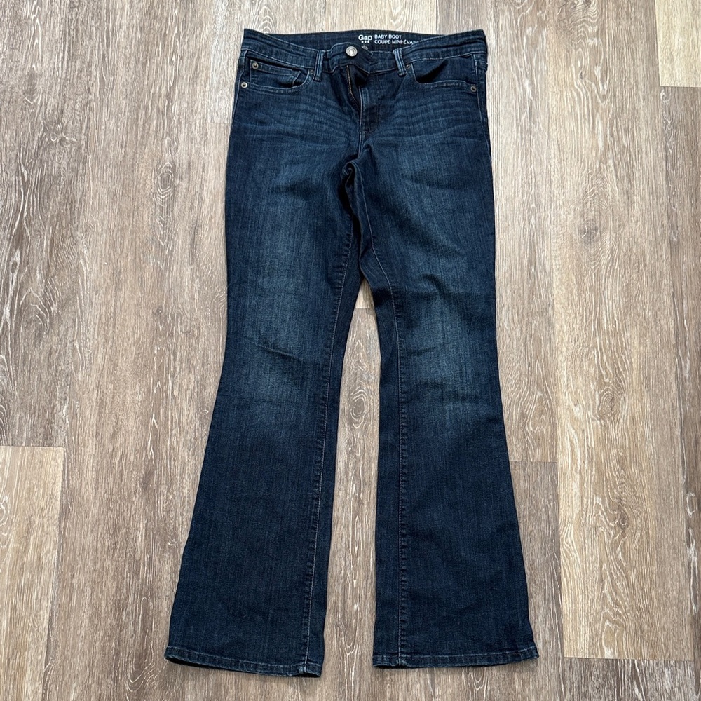 GAP Dark Indigo Baby Boot Women's Jeans 6